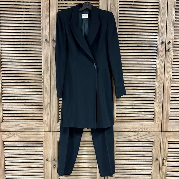 Gianfranco Ferre Pants Suit Blazer Dress Size 6 1990s Excellent Condition